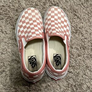 Vans pink checkered